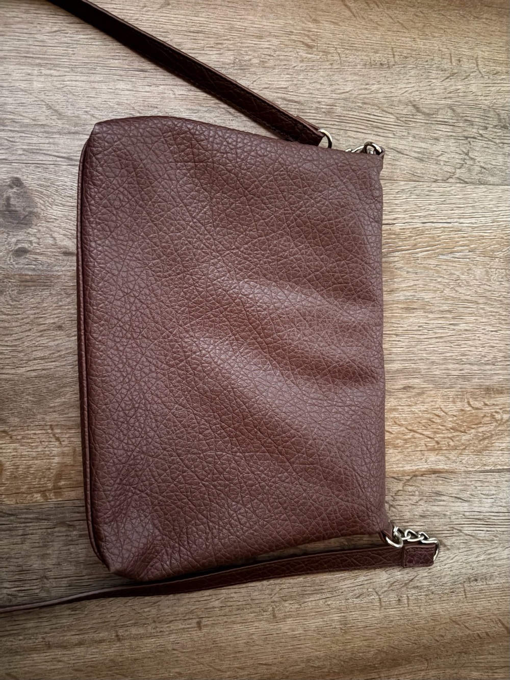 Nine West Brown Textured Crossbody Bag - Picture 3 of 3